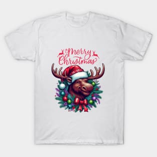 Merry Christmoose Moose Christmas 2024 T-Shirt